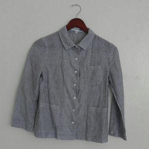 Ines De La Fressange x Uniqlo Striped Button-Up